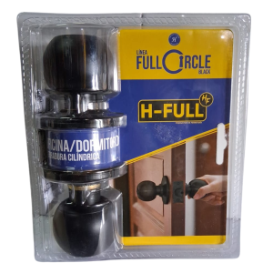 Cerradura negra oficina/dormitorio