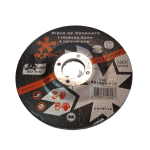 Disco desbaste metal 4 1/2" x 6 mm