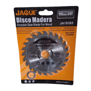 Disco corte madera 4 1/2" x 24 dientes