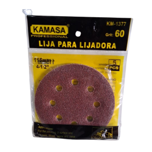 Lija para lijadora grano 60