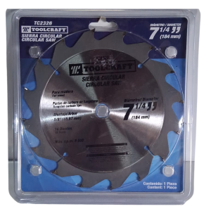 Sierra circular 7 1/4" x 16 dientes